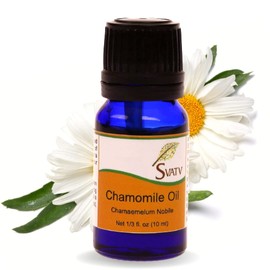 SVATV Ätherisches Kamillenöl für die Aromatherapie, Lufterfrischer in therapeutischer Qualität, natürlicher Duftöldiffusor für Bäder, Haarpflege, Saunen, DIY-Körperpflege und Yoga-Massage, 10 ml
