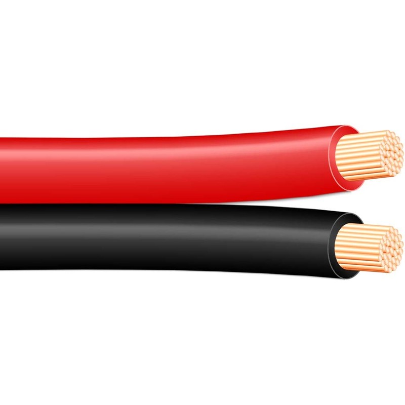 Powerwerx Red/Black Zip Cord (Gauge: 16, Length: 50 ft.)