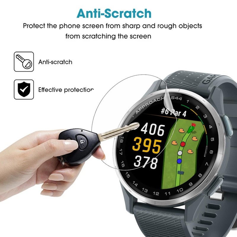 3 Pack Screen Protector for Garmin Approach S44/Approach S50, GEJEFA