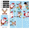 H HOME-MART 9 Sheets Christmas Decorations Window Clings,Reusable 248 pcs