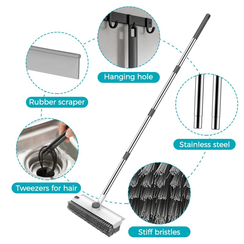 SetSail Floor Scrub Brush, 3 in 1 Floor Scrub Brush
