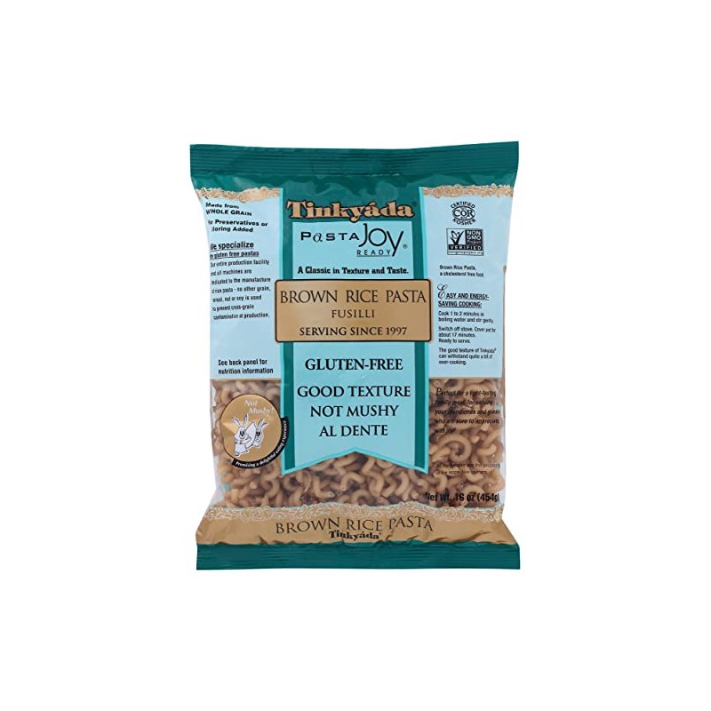 Tinkyada Brown Rice Pasta, Fusilli, 16 Ounce (Pack of 12)