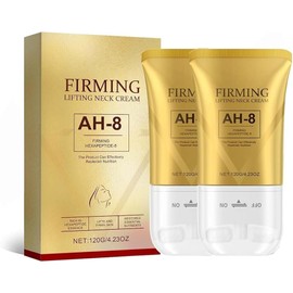 2PCS Crema para Cuello Reafirmante, Crema Reafirmante para el Cuello, Tighten and Lift With Double Roller Massage, Puede Eliminar las Arrugas del Cuello, Reducir las Arrugas y la Papada.