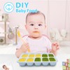 DOQAUS Ice Cube Tray with Lids - 4 Pack Stackable