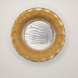 5" Wax Pie Crust, Crust Edge W/Tins, Set of 3 crusts, Scented