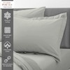 Pizuna Cotton Percale Oxford King Size Pillowcases 2 Pack Silver