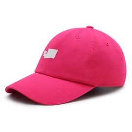 JPAK Washington State WA Premium Dad Hat Embroidered Cotton Baseball Cap Evergreen Cascadia Hot Pink