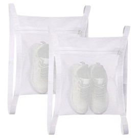 CQQNIU 2 Piece Shoe Washing Bags, Reusable Shoe Washing Bags, Shoe Drying Bags, Shoe Cleaning Accessories