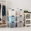 IRIS USA 54 Qt Stackable Plastic Storage Bins with Lids,