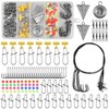 Saltwater Surf Fishing Tackle Kit,112pcs Surf Fishing Fish Finder Rigs