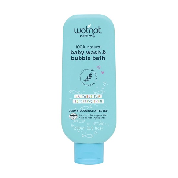 Wotnot Baby Wash & Bubble Bath Suitable For Sensitive Skin 250ml, 250ml