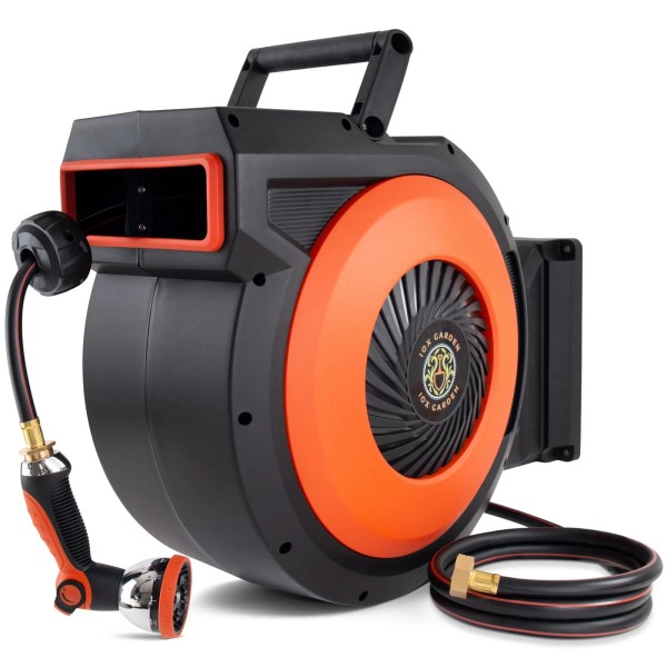 Iox Garden Retractable Garden Hose Reel - 1/2 in x