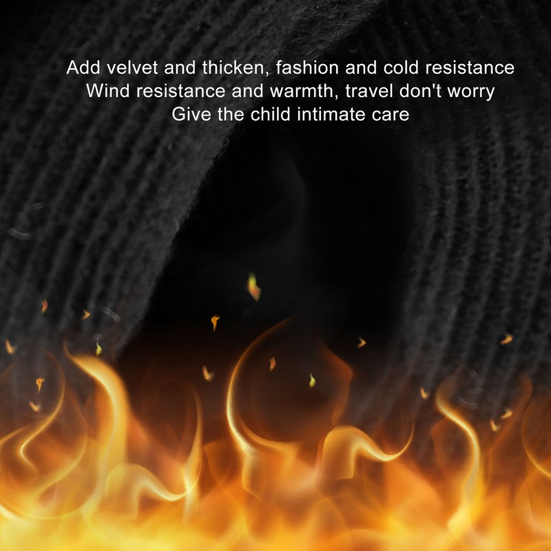 2 PCS Children Ski Gloves Thermal Thickened Waterproof Windproof Gloves