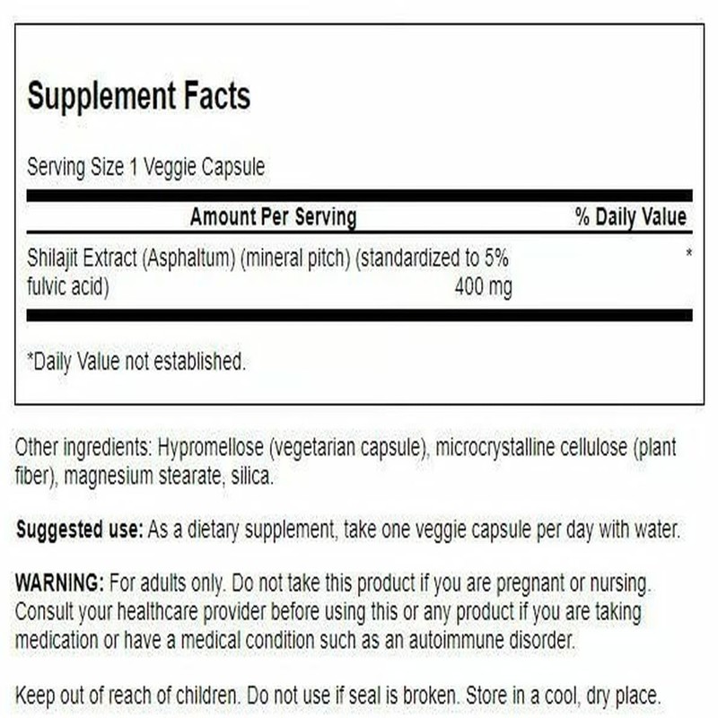Swanson Shilajit Extract - Herbal Supplement Promoting Cell Growth Support