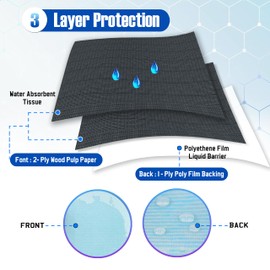 Disposable Dental Bib (Case of 500) 13"x 18" - 3 Ply Waterproof Tattoo Bib Sheet for Patients - Dentist or Medical Tray Cover Nail Table Cover Eyelash Supplies (Pink)