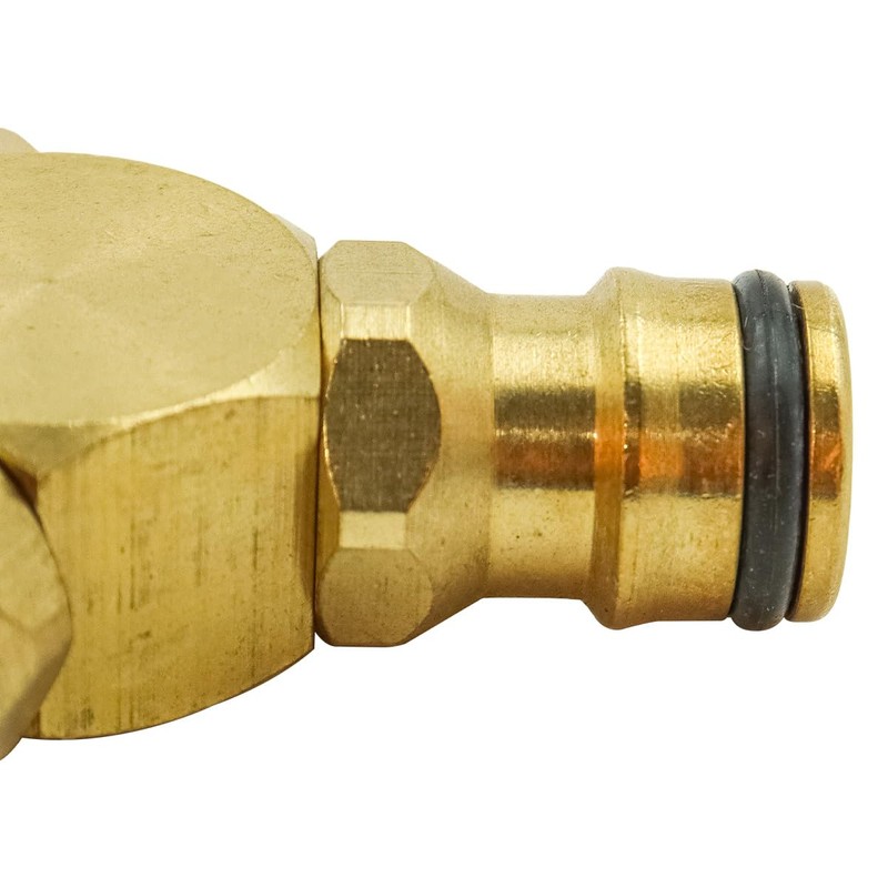 Laroal Y Splitter Hose Splitter 3 Way Brass Hose Quick
