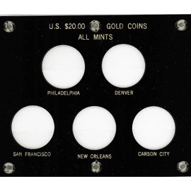 K & M Coin Capital Holder - All Mints U.S. $20.00 Gold Coins