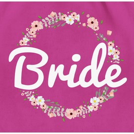 Shirtracer - Gym Bag Backpack - Bride Flower Wreath, 2 Fuchsia, Unit size