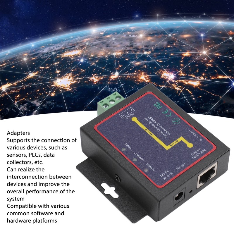 TXI021 RJ45 to RS485 Serial Network Adapter Industrial Grade TCP