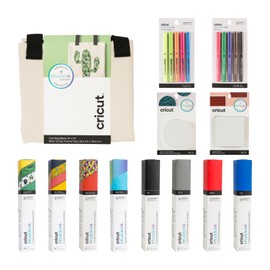 Cricut Infusible Ink Beginner Bundle | Sublimation Kit for Permanent Transfers - Includes Infusible Ink Sheets, Markers, Pens, Blank Bags & Coasters