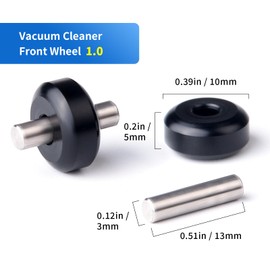 2 Pack Vacuum Wheels Replacement Compatible with Tineco iFloor 3/ Floor One S3 Cordless Vacuum Cleaners,2 Front Wheels Replacement Parts
