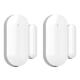 Wireless Door Window Sensor Alarm for Kids Safety, Door Sensors Replacements,Alarm Host/Siren Required（Wireless 433MHz Connection (2Pack)