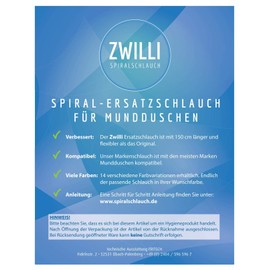 Spiral Replacement Hose for Braun Oral Irrigator (Clear)