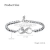 shajwo Infinity Heart Cremation Urn Bracelet for Ashes Jewelry for