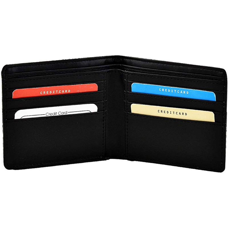 Men's Harris Tweed Bifold Wallet Purse (Grey Herringbone)