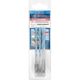 Bosch Professional 3 x Expert HEX-9 MultiConstruction Drill Bit Set (for Concrete, Diameter 5-8 mm, Hammer Drill Accessories)