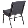 Flash Furniture HERCULES Series 21''W Church Chair in Dark Gray
