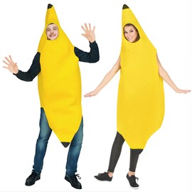 Znnhnn Banana Costume Fancy Dress Costumes Children, Banana Suit Carnival Cosplay Costume Banana Costume Boys and Girls, Funny Banana Jumpsuit Children's Costume Banana Group Costume for Carnival