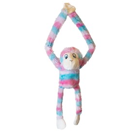 Forest & Twelfth Long Arm Colorful Monkey Stuffed Animal Hanging Monkey Toys, Huggable Long Arm Monkey Plush Jungle Stuffed Animals, Great as Monkey Birthday Decorations, (Pink/Blue)