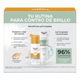 Kit Eucerin Sun Faceoil Control Toque Seco Facial Fps50+