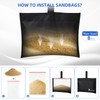 Yexcend 8 Packs Boat Cover Sand Bag Mooring Kit, 600D