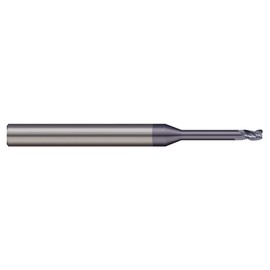 Micro 100 MEF-031-200-010K Corner Radius End Mill, .0313" Cutter Dia, 3/64" LOC, .010" Corner Rad, .200" Reach, .029" Neck Dia, 2 Fl, 1/8" Shank Dia, 1-1/2" OAL, NACRO