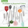Tovolo Silicone Mixing Spoon With Stainless Steel Handle, Scratch-Resistant &