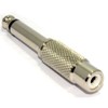 kenable RCA Phono Socket to 6.35mm Mono Jack Plug Metal