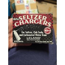 Mr. Fizz Leland LE10 CO2 Water Cartridges - 1 Box With 10 Cartidges New Mr. Fizz Seltzer