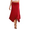 PrinStory Women's Skirt Elastic Waist Summer Skirts Flared A-line Midi