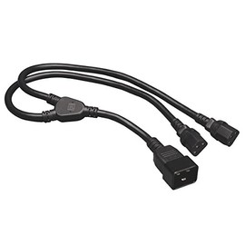 Tripp Lite Heavy-Duty Power Splitter Y Cable 15A, 14AWG (IEC-320-C20 to 2X IEC-320-C13) 2-ft.(P032-002-2C13)