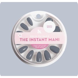 Olive & June Instant Mani Press On Nails (Glue) | Medium | Almond 42 Fake Nails, 21 Sizes Non-Toxic, Long-Lasting Recycled Materials Realistic Look | Social Studies