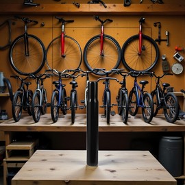 Black Bike Seat Post Steel 25.4mm for Tube Children Bike Chair Parts Kids Cycling Bike Handlebars 25.4 Inches