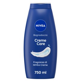 NIVEA Shower Bath Creme Care 750 ml, Shower Gel in Cleansing and Nourishing Cream, Shower Cream Enriched with Vitamins C, E and Nourishing Oils with the Classic Fragrance of NIVEA Cream