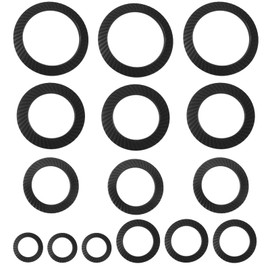 VGOL Pack of 100 Serrated Safety Washers 65 Min. 20 Pieces Each for M4 M6 M8 M10 M12 Compatible with Virtually All Screw Bolts Metal Washers Flat Precision Adjustment Washer Sealing Washer