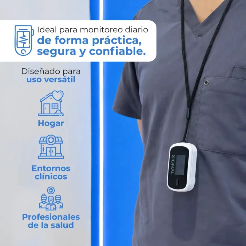 Oxímetro de Dedo MD300C2 con pantalla OLED – Medición de
