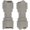 Whale Equal Straight Connector (Pack of 2) - White, 12