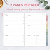 2026-2027 Weekly & Monthly Planner Refill for 6 Hole, 5.5"x8.5"