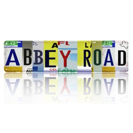 Vintage Road Tin Sign Retro Metal Abbey Road Street Signs for Cool Stuff Stylish Wall Art Decor Gift for Home Bathroom Kitchen Fence and Gothic Wall Decor in Every Room 16x4 in