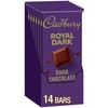 CADBURY ROYAL DARK Dark Chocolate Candy Bars, 3.5 oz (14